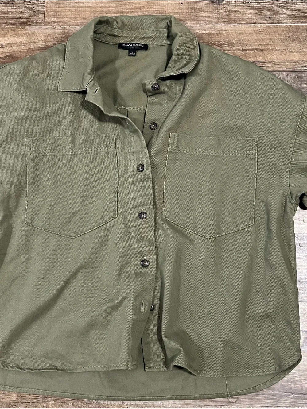 Banana Republic Women’s Oversized Cotton Utility Shirt Jacket